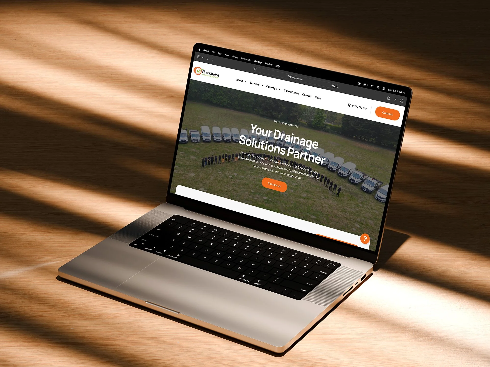 wordpress website design for First choice Drainage Solutions in Essex