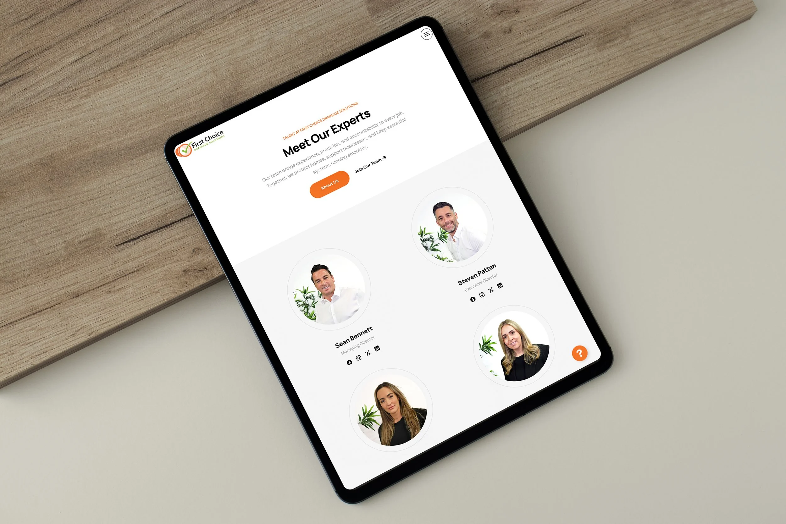 website design for First choice Drainage Solutions in Essex