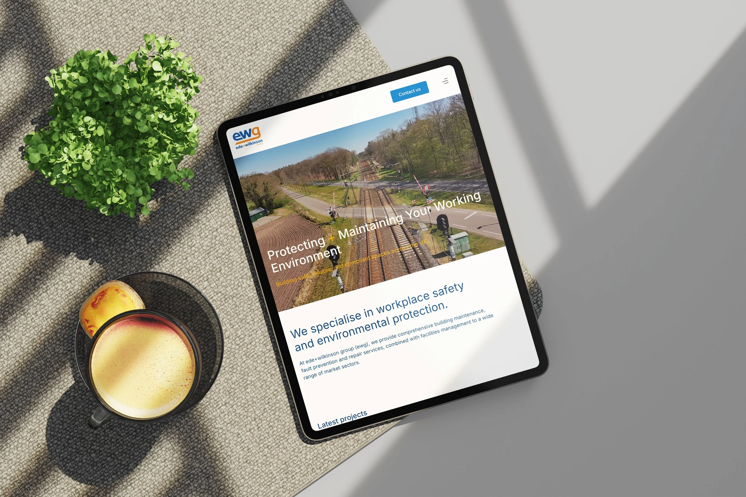 website design for EWG in Essex