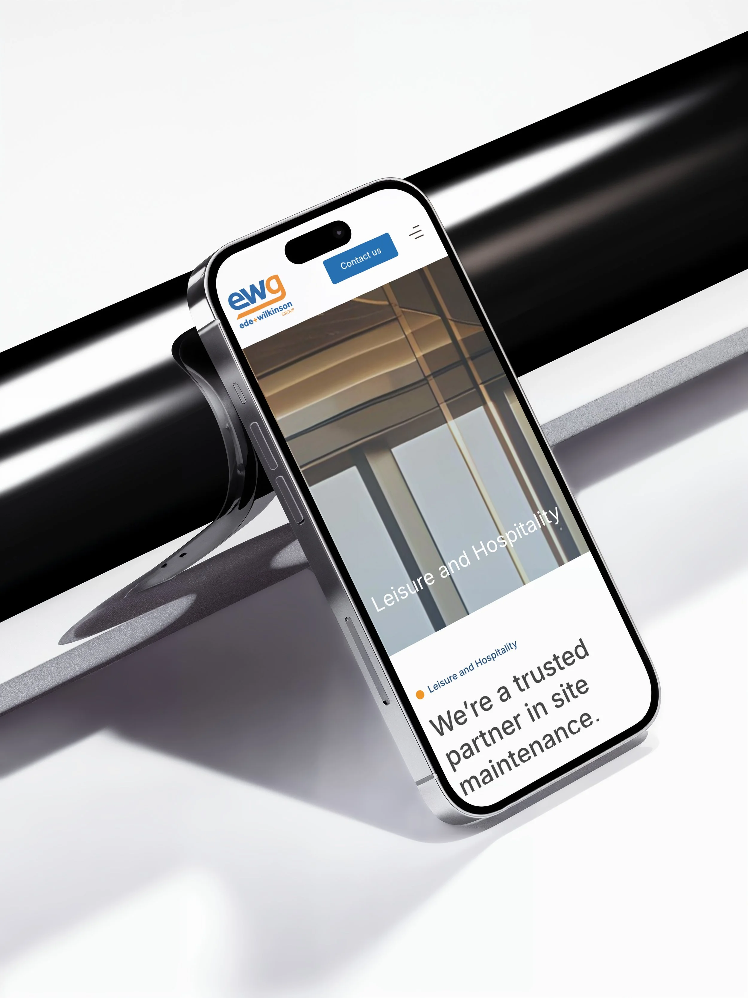 mobile responsive website design for EWG in Essex