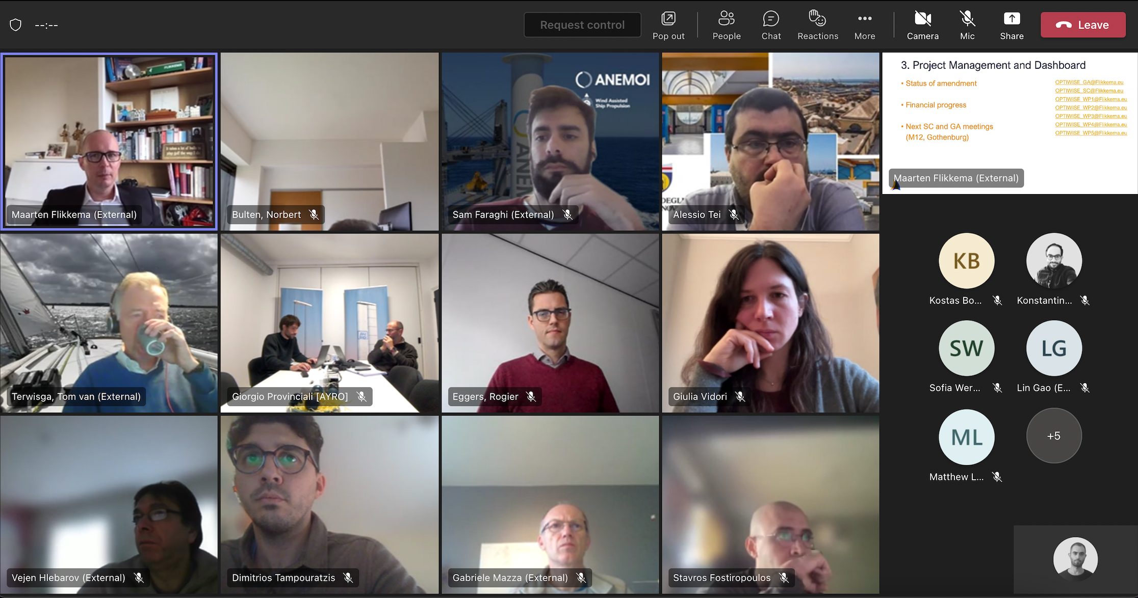 OPTIWISE consortium meets online 