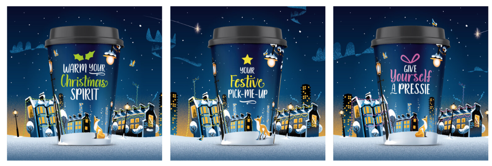 Greggs CreativeRace Christmas cups