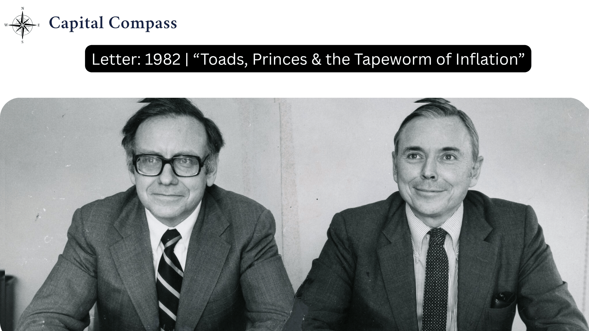 Shareholder Letter: 1982 | “Toads, Princes & the Tapeworm of Inflation"