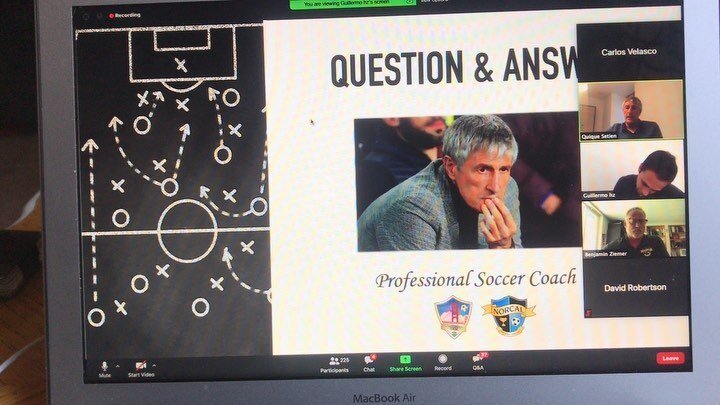 Webinar with FC Barcelona coach Mister Quique Setien what a privilege to be able to bring these types of learning experiences to coaches in California.
#norcalpremier