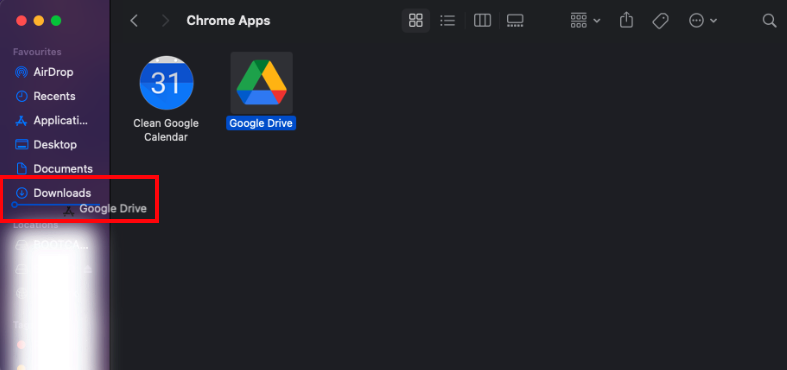 Install and set-up Google Drive client for Mac