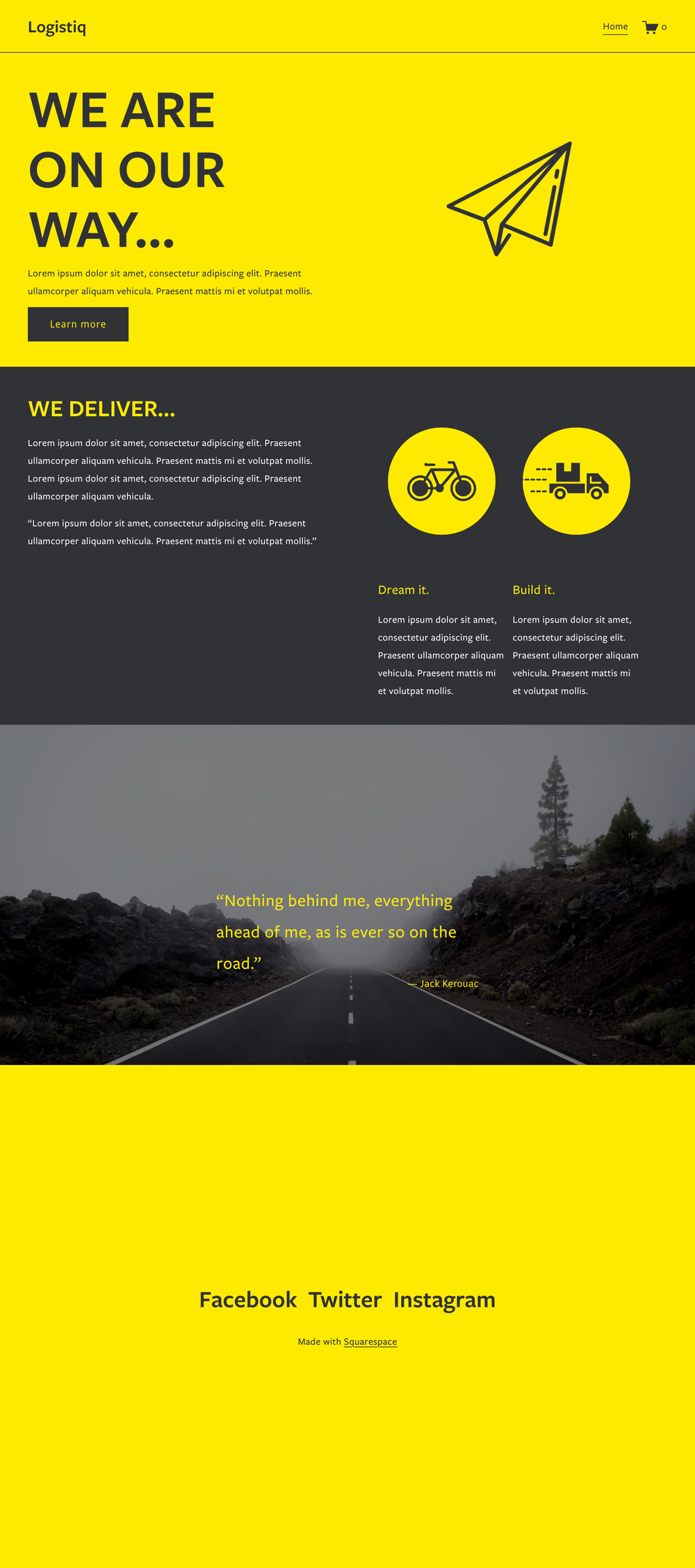 Logistiq - Squarespace Template — PixelHaze Academy