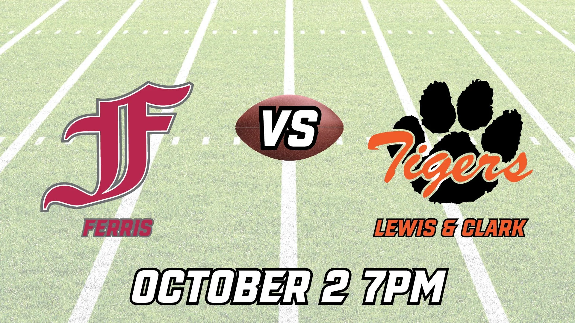 Middle School Football - Ferris v Lewis & Clark