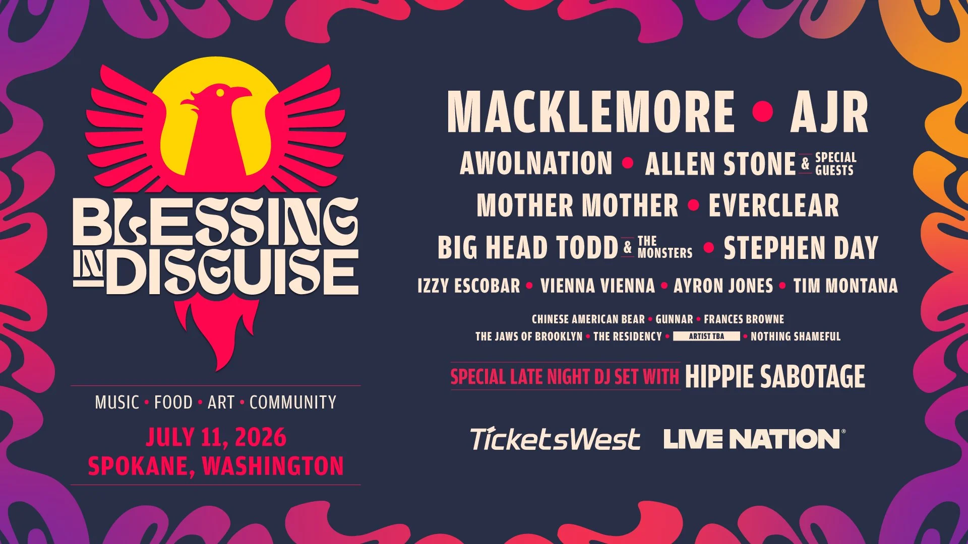 Blessing in Disguise Music Festival Lineup