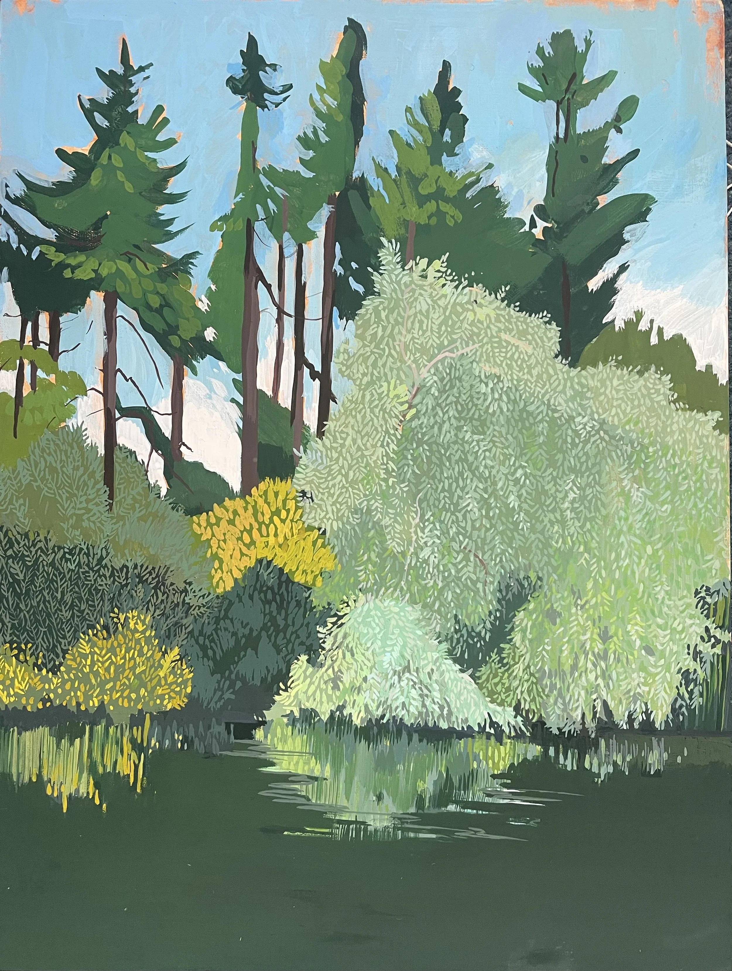 Many shades of green
Acrylic Gouache
25cm x 35cm
