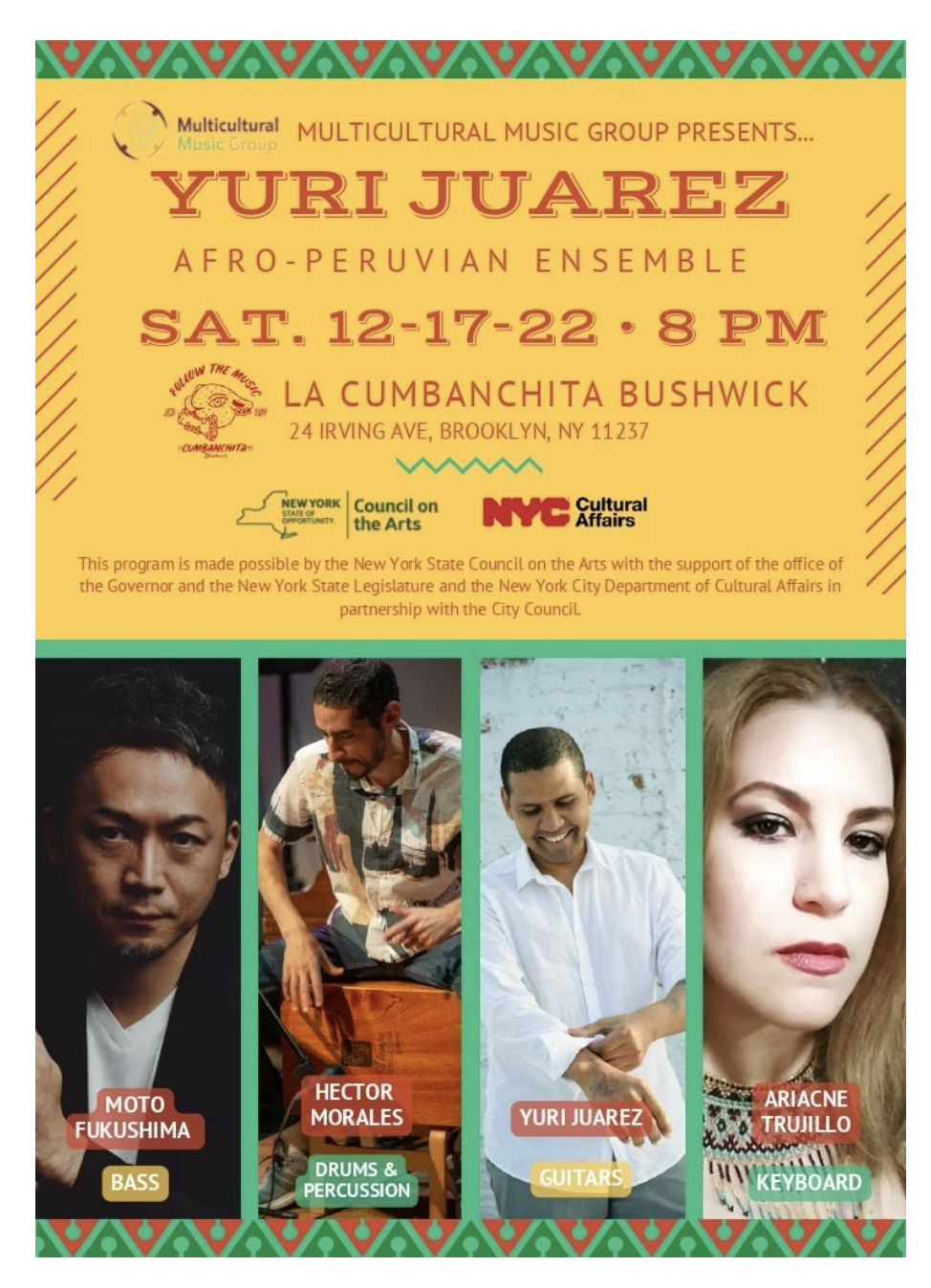 Yuri Juarez, Afro-Peruvian Ensemble 