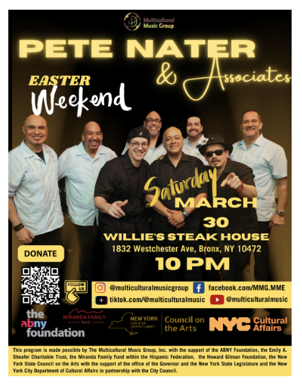 Pete Nater &amp; Associates Performing on Easter Weekend