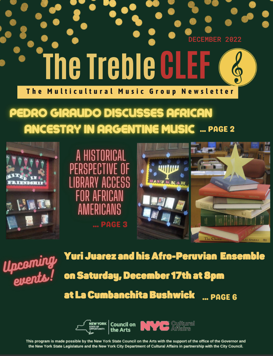 Newsletter No. 3 - The Multicultural Music Group