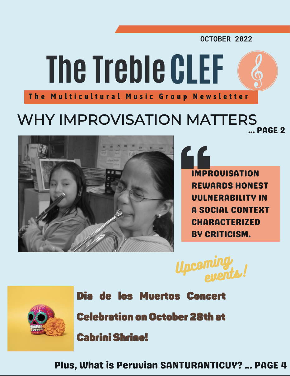 Newsletter No. 1 - The Multicultural Music Group