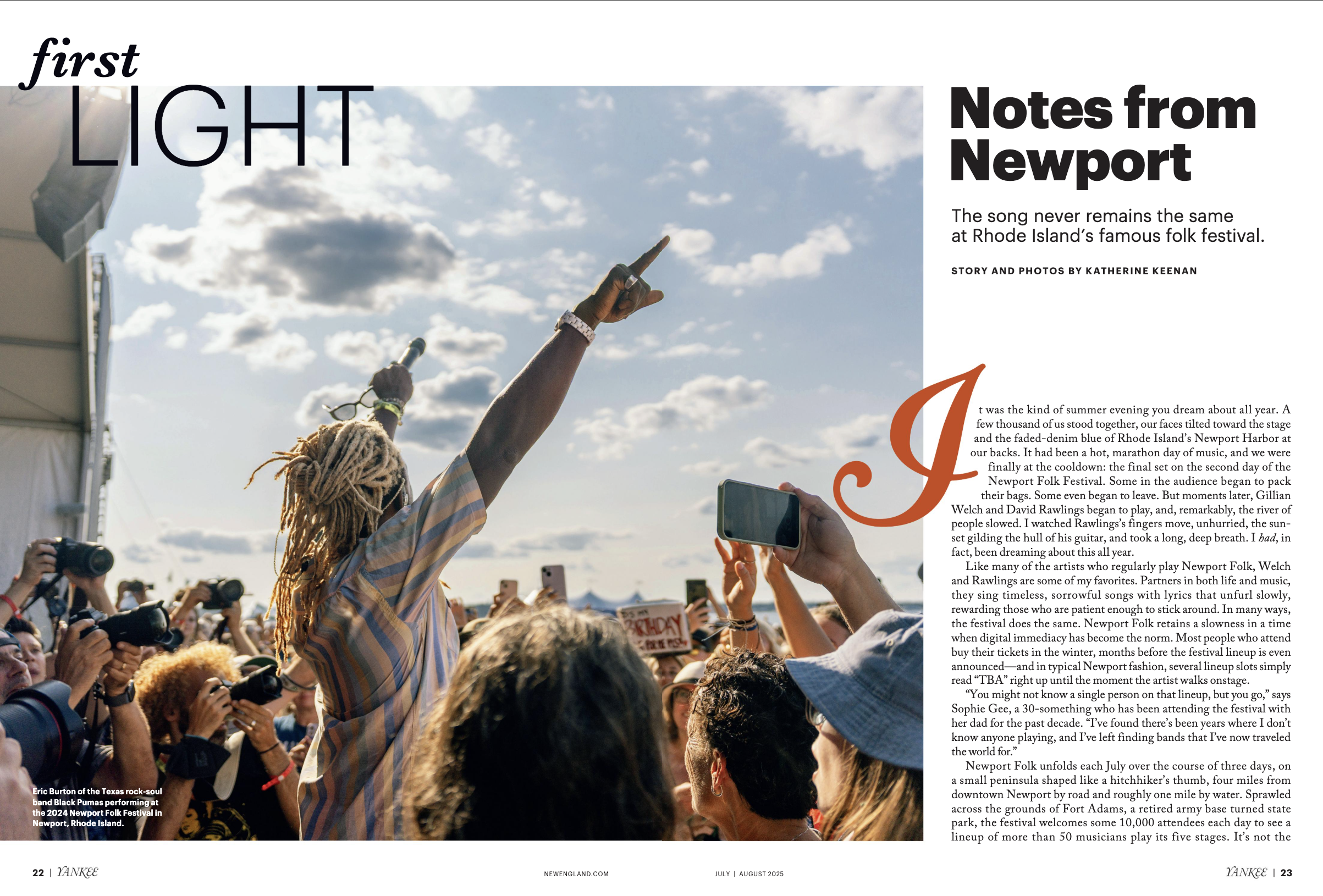 "Notes from Newport" in Yankee Magazine. Photos and writing by Katherine Keenan.