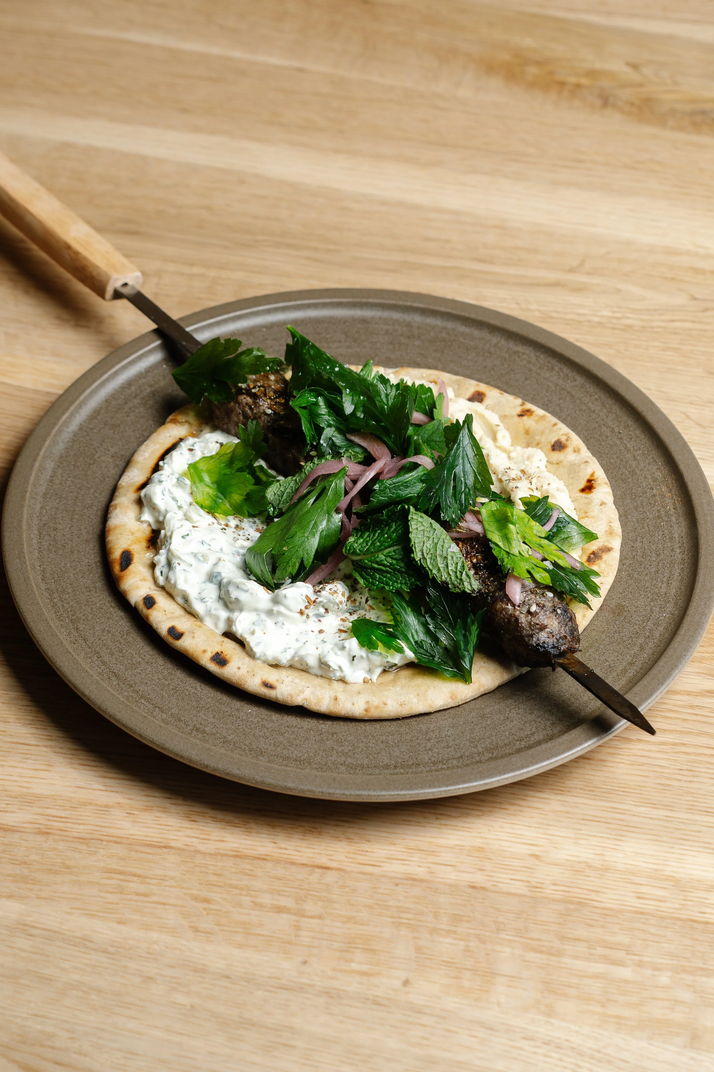 Photo of the gyro at Topolino restaurant in Dover, New Hampshire, taken by seacoast restaurant and food photographer Katherine Keenan.