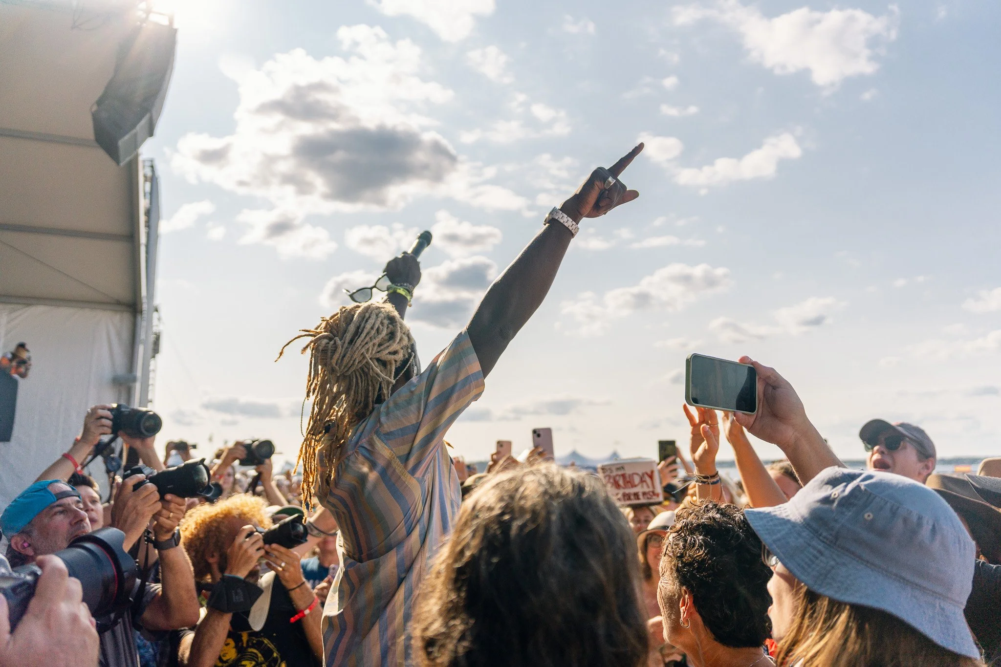 Black Pumas at the 2024 Newport Folk Festival in Newport, Rhode Island.