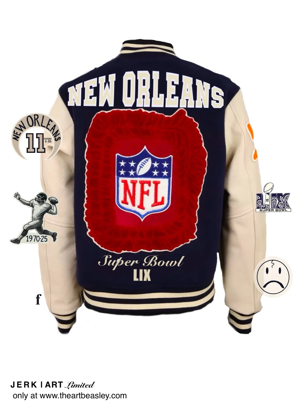 NFL x JERK ART “LIX Letterman Jacket” — J E R K | A R T