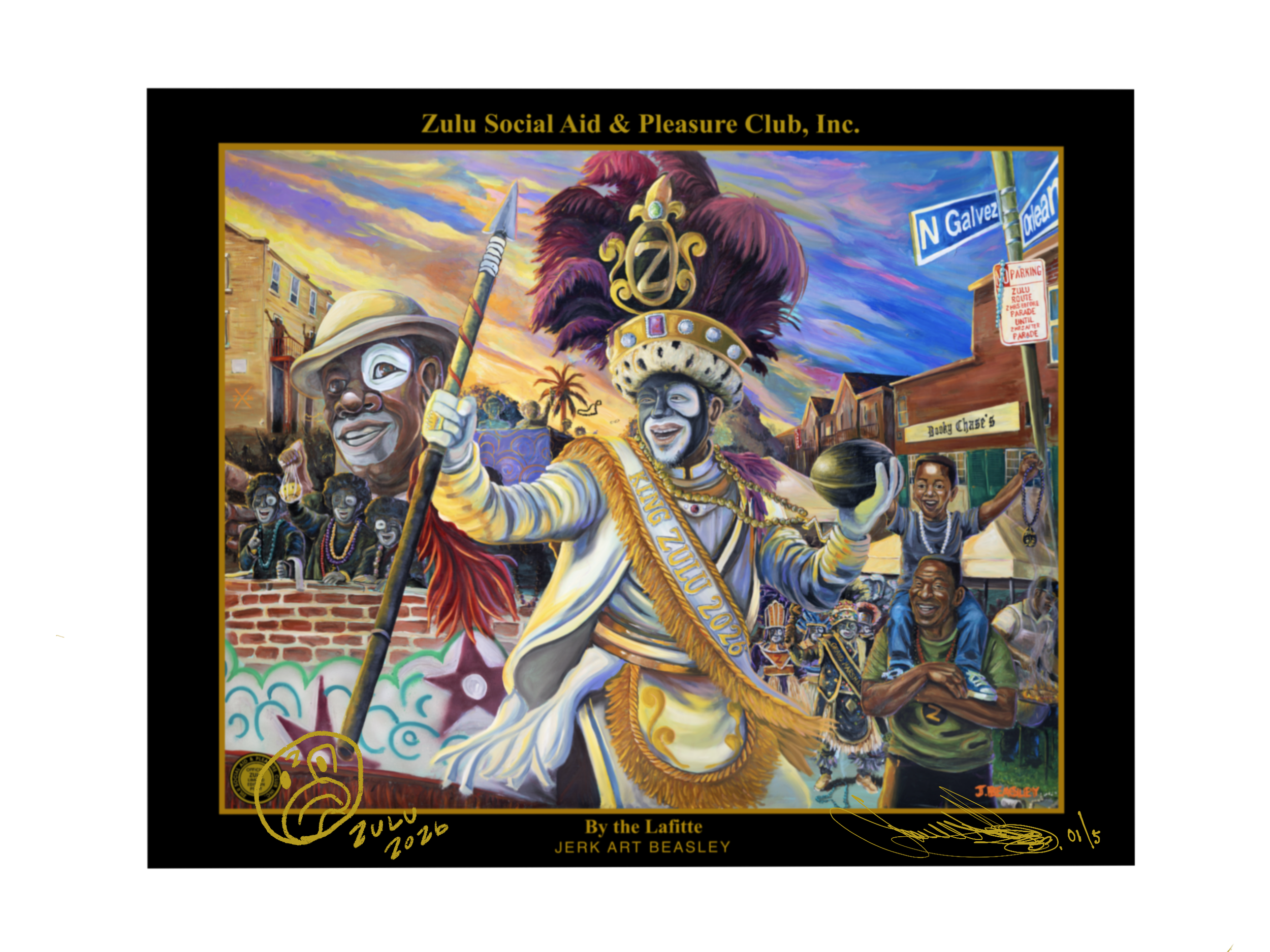 "By the Lafitte" Official 2026 Zulu Poster