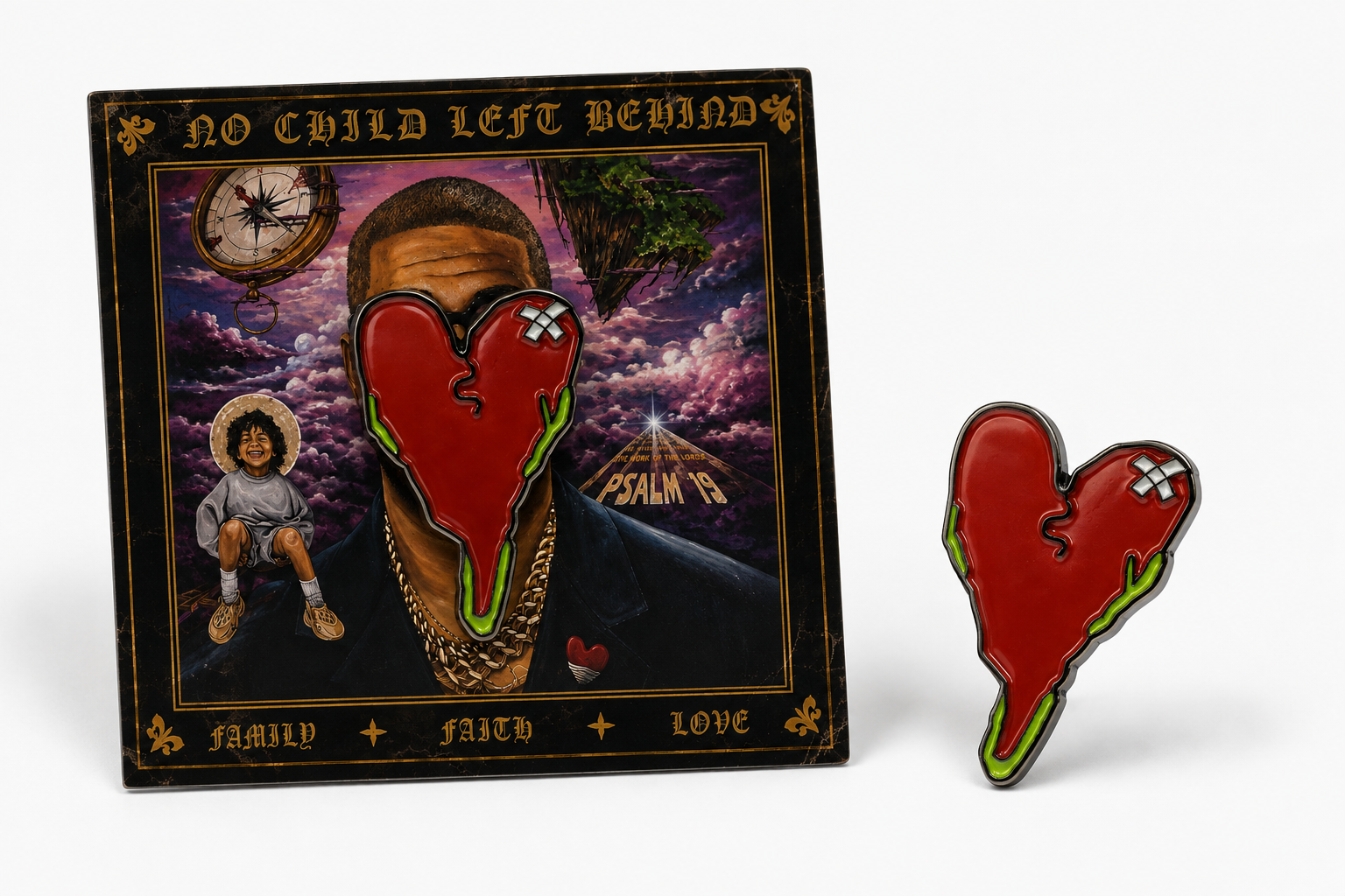 Ye “808 & Heartbreaks” Lapel pin