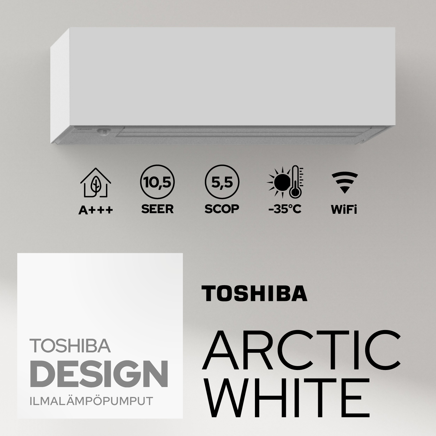 TOSHIBA Arctic White 25 ja 35