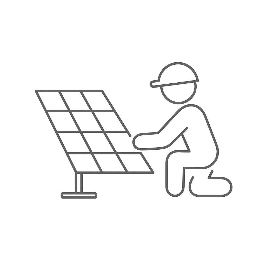 Aurinkovoimalan asennus Ralos 4-10 voimalat