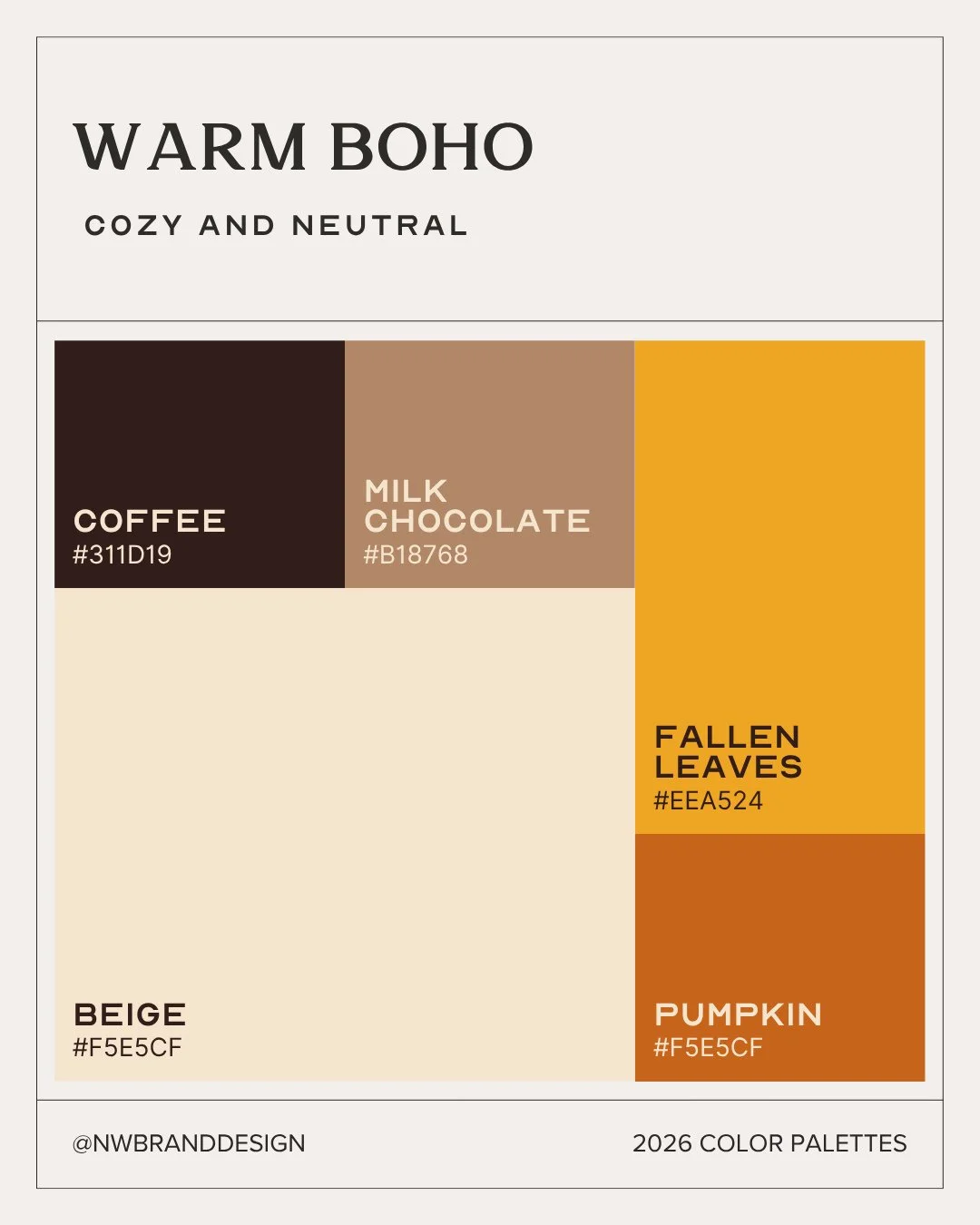 ✨ 2026 color trends are here&mdash;and they&rsquo;re bringing the mood.⁠
From earthy neutrals to bold brights, we&rsquo;re seeing palettes that are intentional, emotional, and made to stand out.⁠
⁠
Swipe through for some of our favorite palettes to w