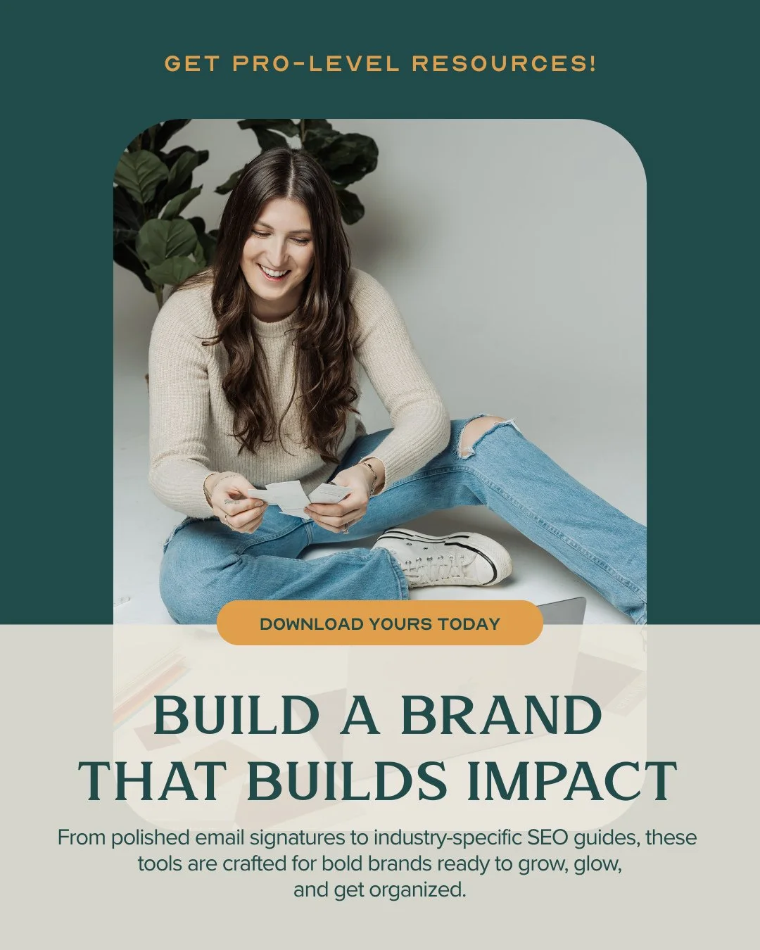 🎁 Curated Branding Resources? Yes, please.⁠
⁠
We put together some of our most-loved tools to help you build a bold, intentional, and heart-aligned brand. ⁠
⁠
Whether you&rsquo;re starting fresh or craving a visual glow-up, our downloadable tools ar