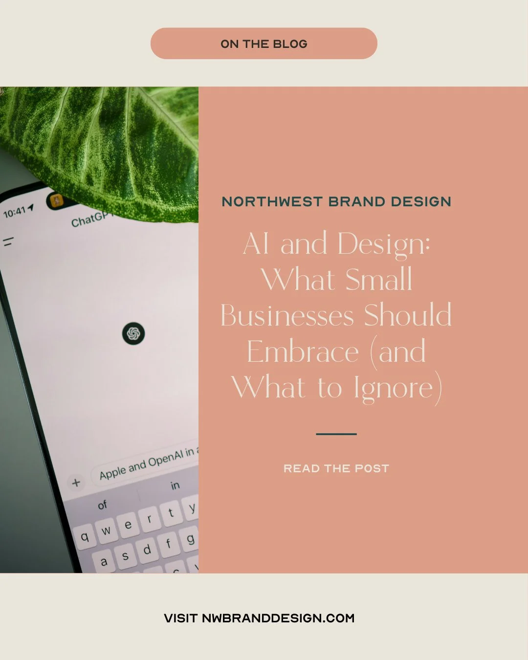 AI is everywhere&mdash;but what does it really mean for design? 🤖🎨⁠
We&rsquo;re breaking down what small businesses should embrace (hello, efficiency!) and what&rsquo;s better left to human creativity.⁠
⁠
If you&rsquo;ve been wondering how AI fits 