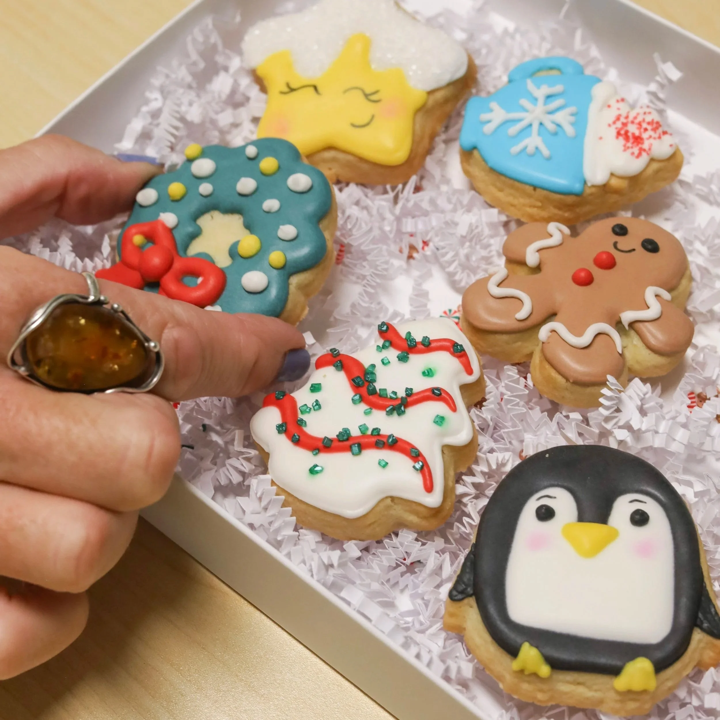 HAND-DECORATED HOLIDAY COOKIES (SERVES 8)