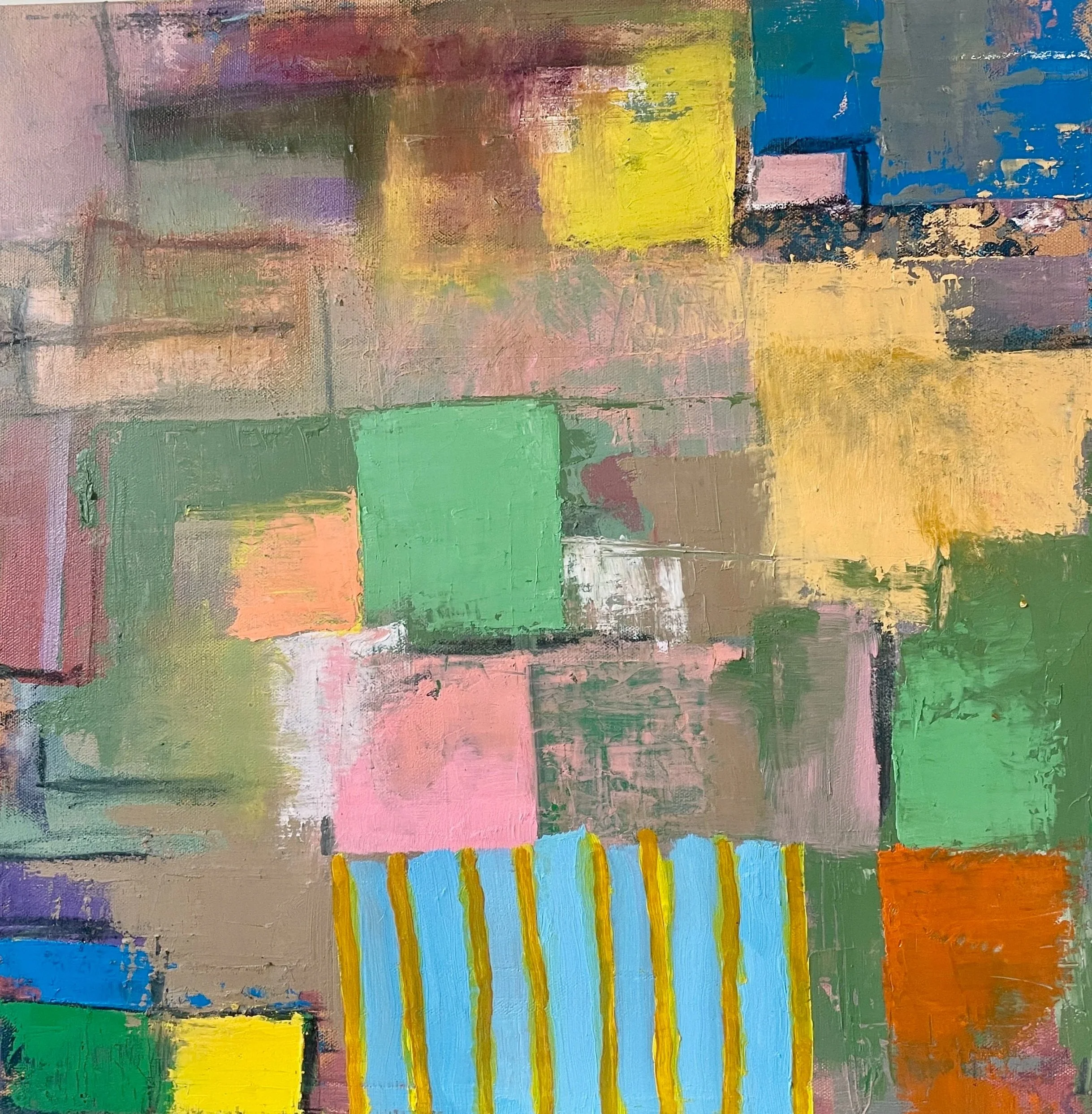 "Sandy", 30" x 40", Oil and wax panel, 2025 (SOLD)