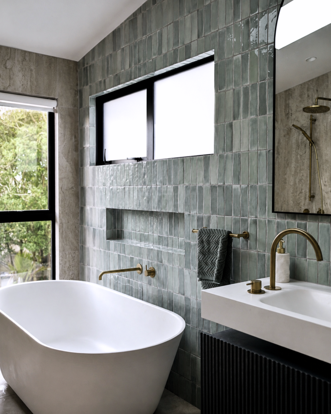 ensuite bathroom green wall.png