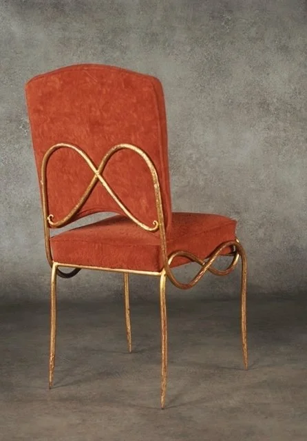 2006ReneDrouetPairGiltIronSideChairs - 10.jpeg