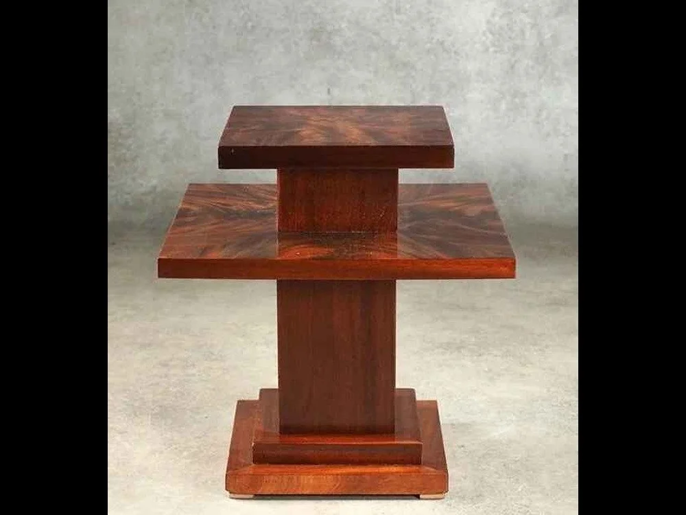 Jacques Adnet three-tier modernist table (#2017)
