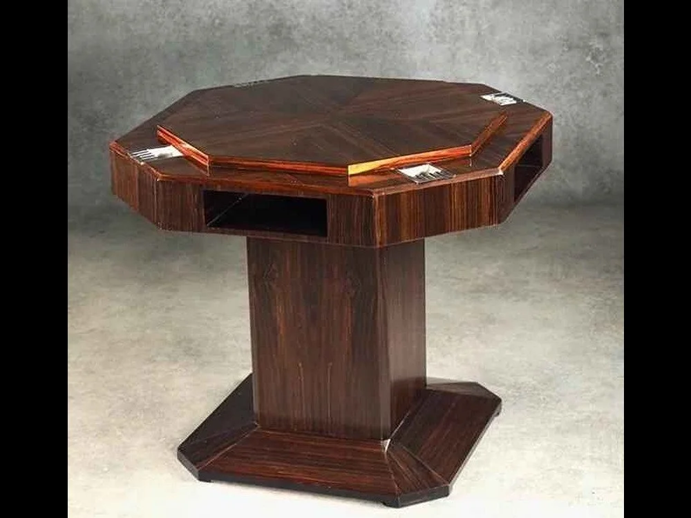 Dominique macassar ebony and mahogany table (#2019)