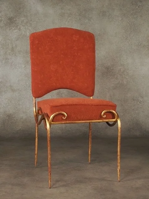 2006ReneDrouetPairGiltIronSideChairs - 4.jpeg