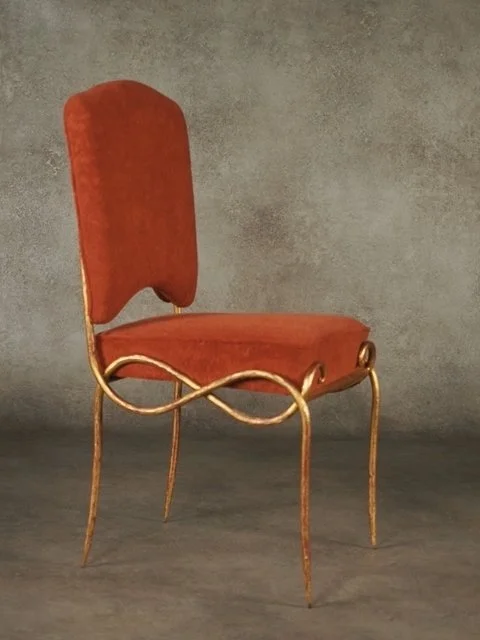 2006ReneDrouetPairGiltIronSideChairs - 7.jpeg