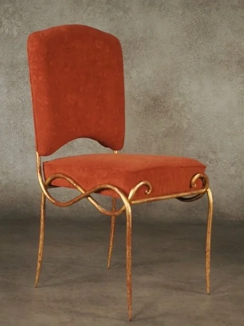 2006ReneDrouetPairGiltIronSideChairs - 6.jpeg
