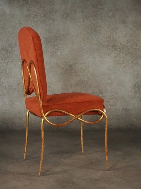 2006ReneDrouetPairGiltIronSideChairs - 9.jpeg