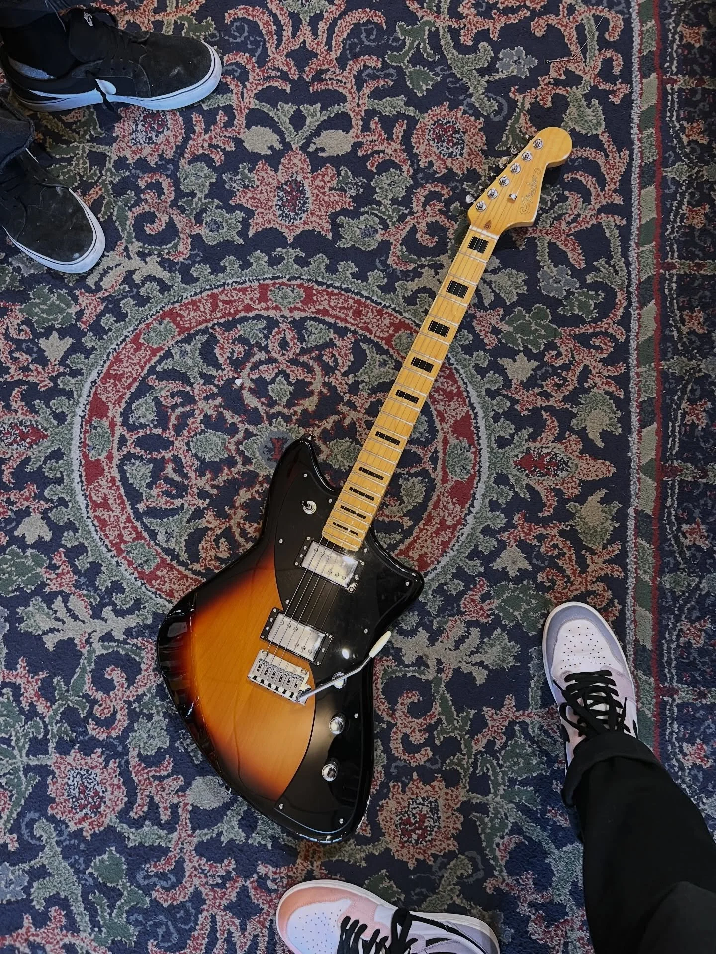 Pretty cool USA @fender Meteora neck on a MIM Meteora body! Come play!! #oaklandguitars