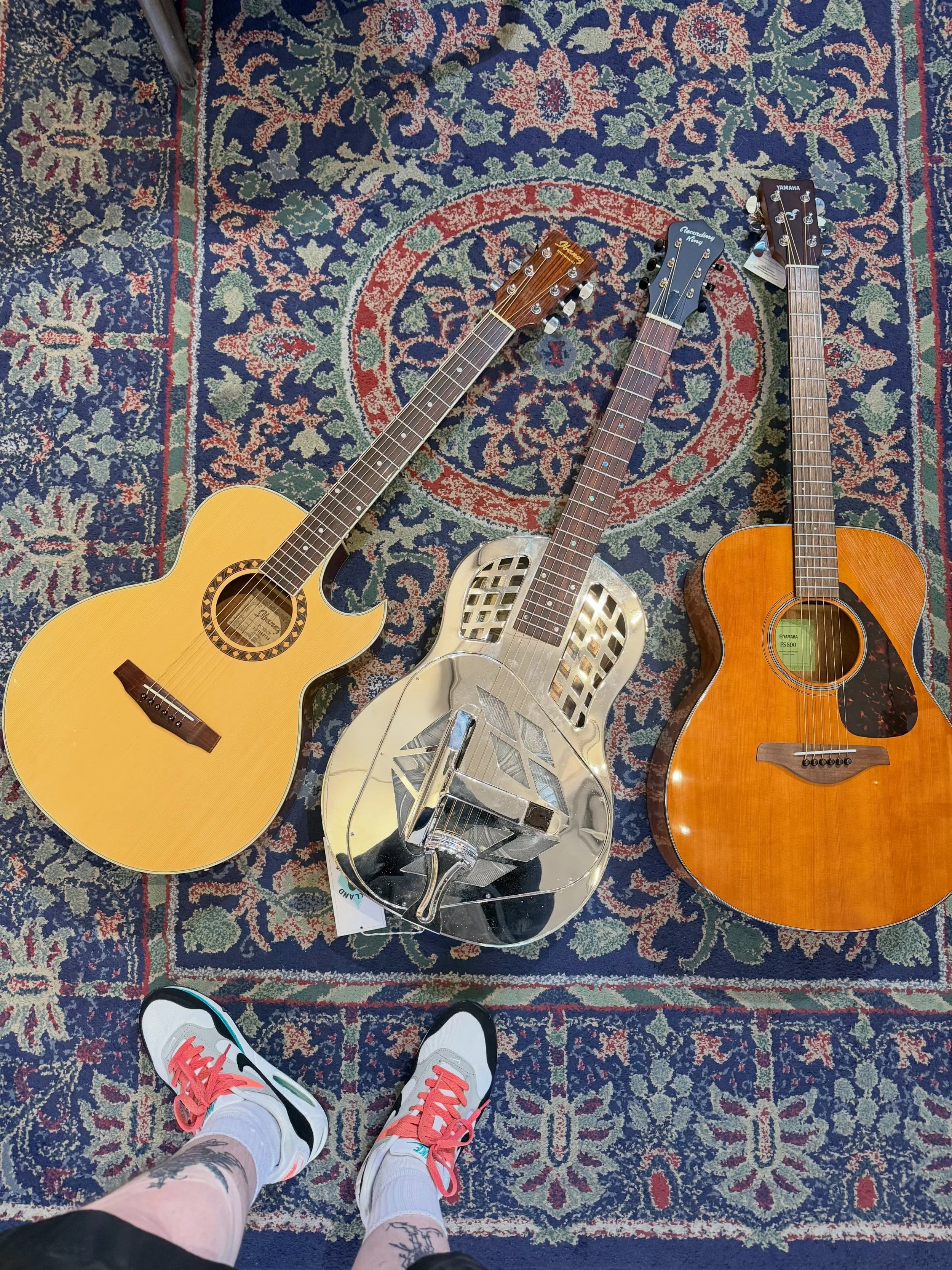 Some cool affordable acoustics hittin the wall! Come play!!