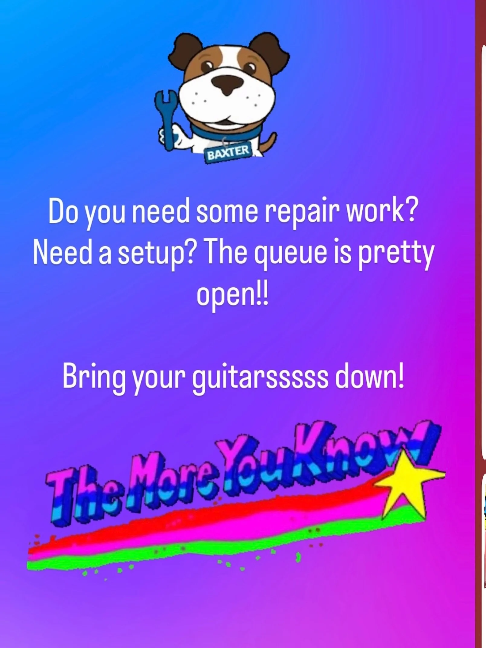 Bringgggg yourrrrr repairrrssssss