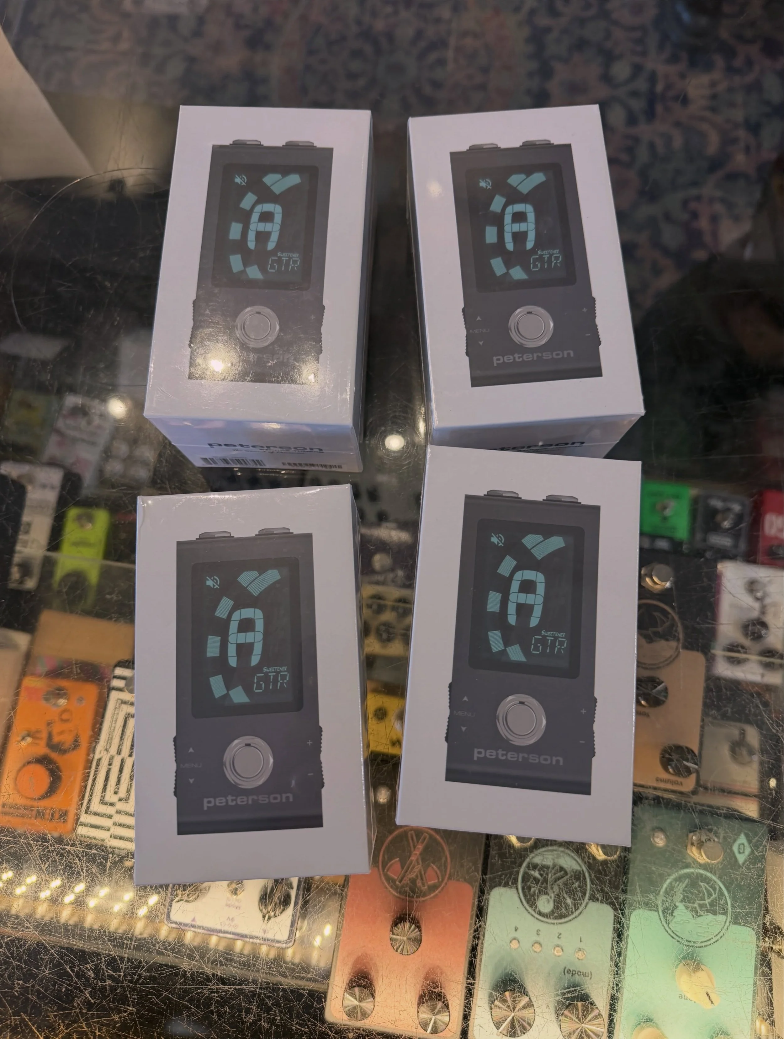 Stoked to have my favorite tuning pedal in stock!! @petersonstrobetuners are the best!!!
