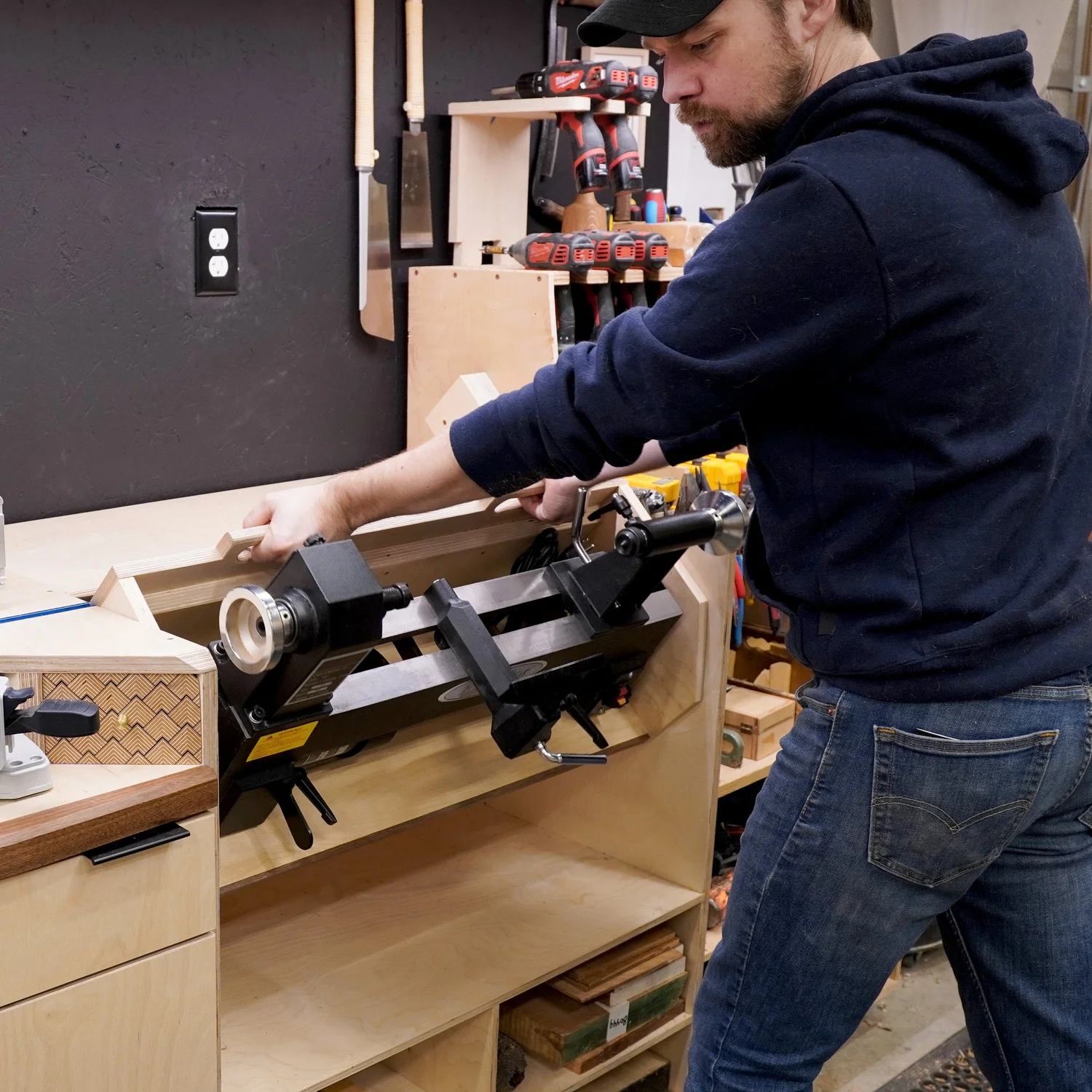 Miter Saw Station With Flip Top Lathe AlmFab miter-saw-station-with-flip-top-lathe-almfab