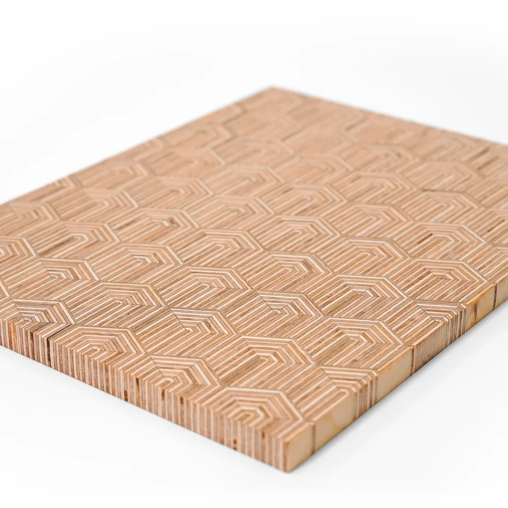 Alpine Patterned Plywood Serving Board — AlmFab