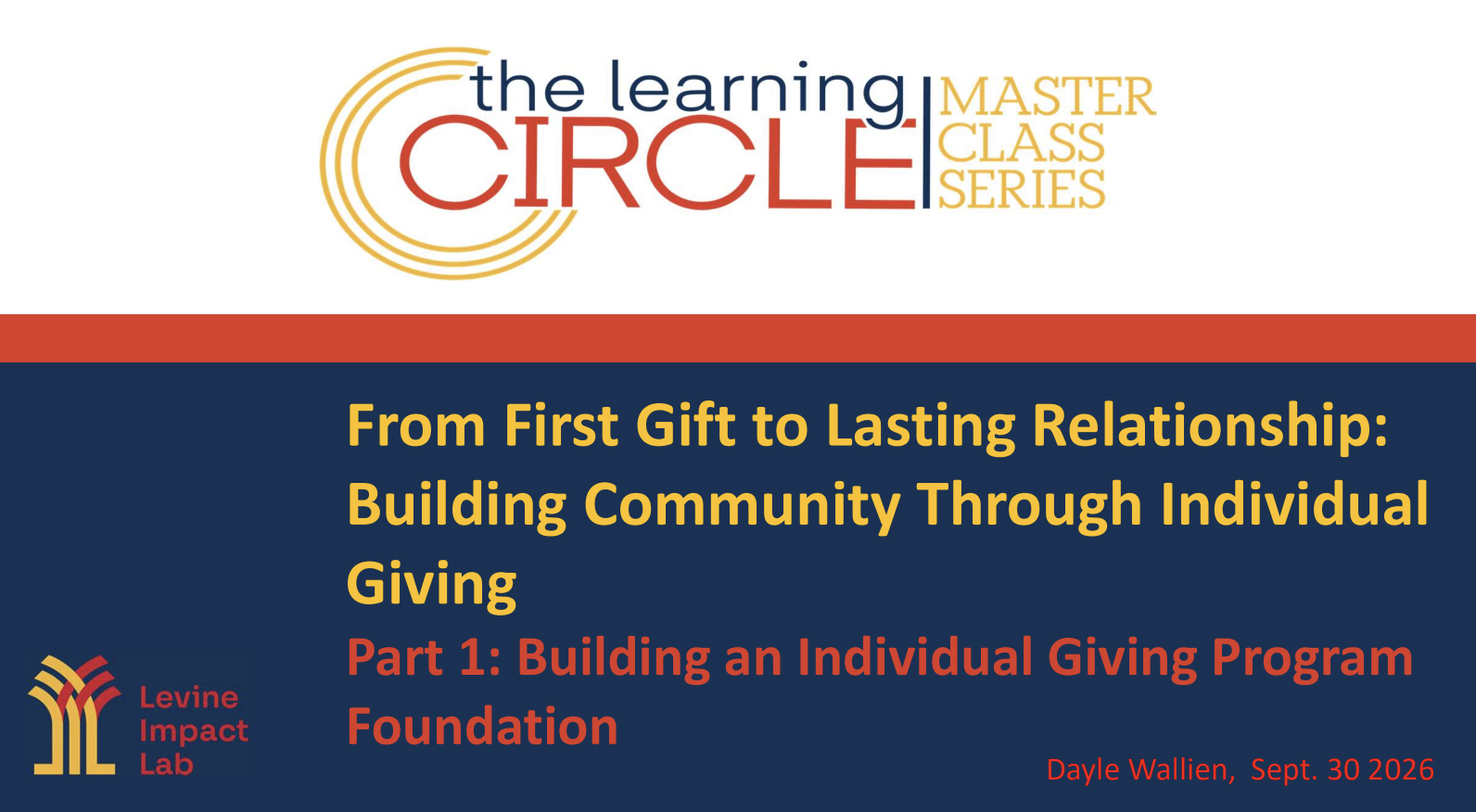 Building an Individual Giving Program