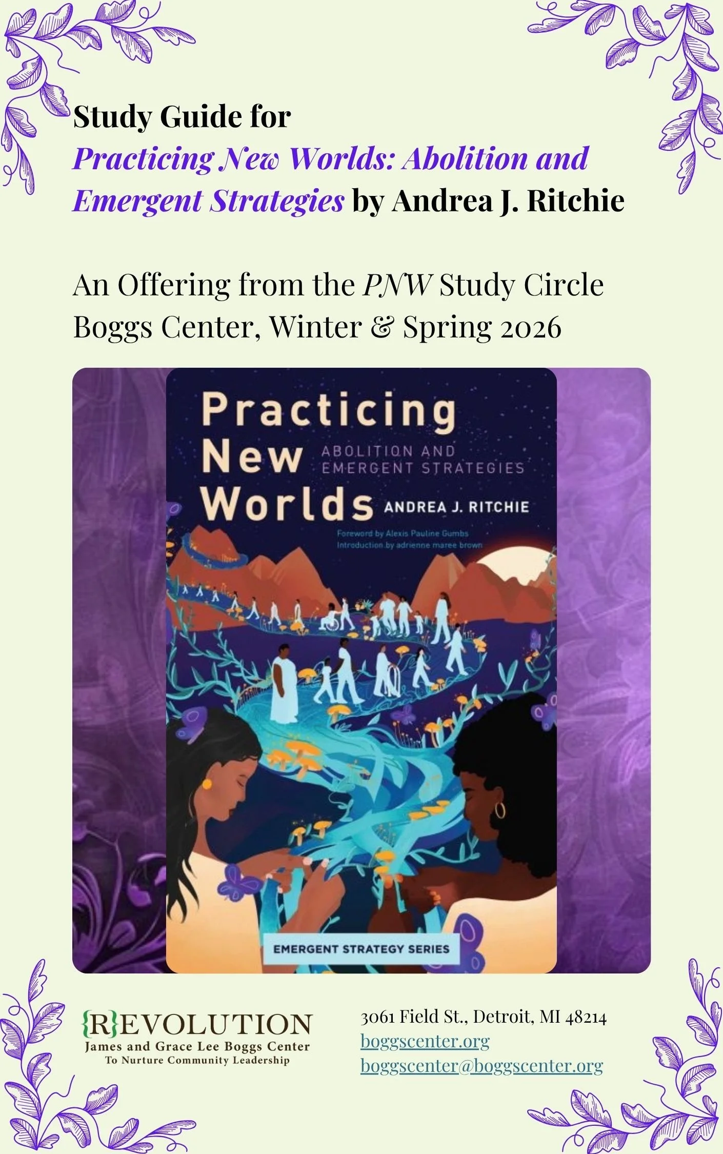 Study Guide for Practicing New Worlds: Abolition and Emergent Strategies by Andrea J. Ritchie