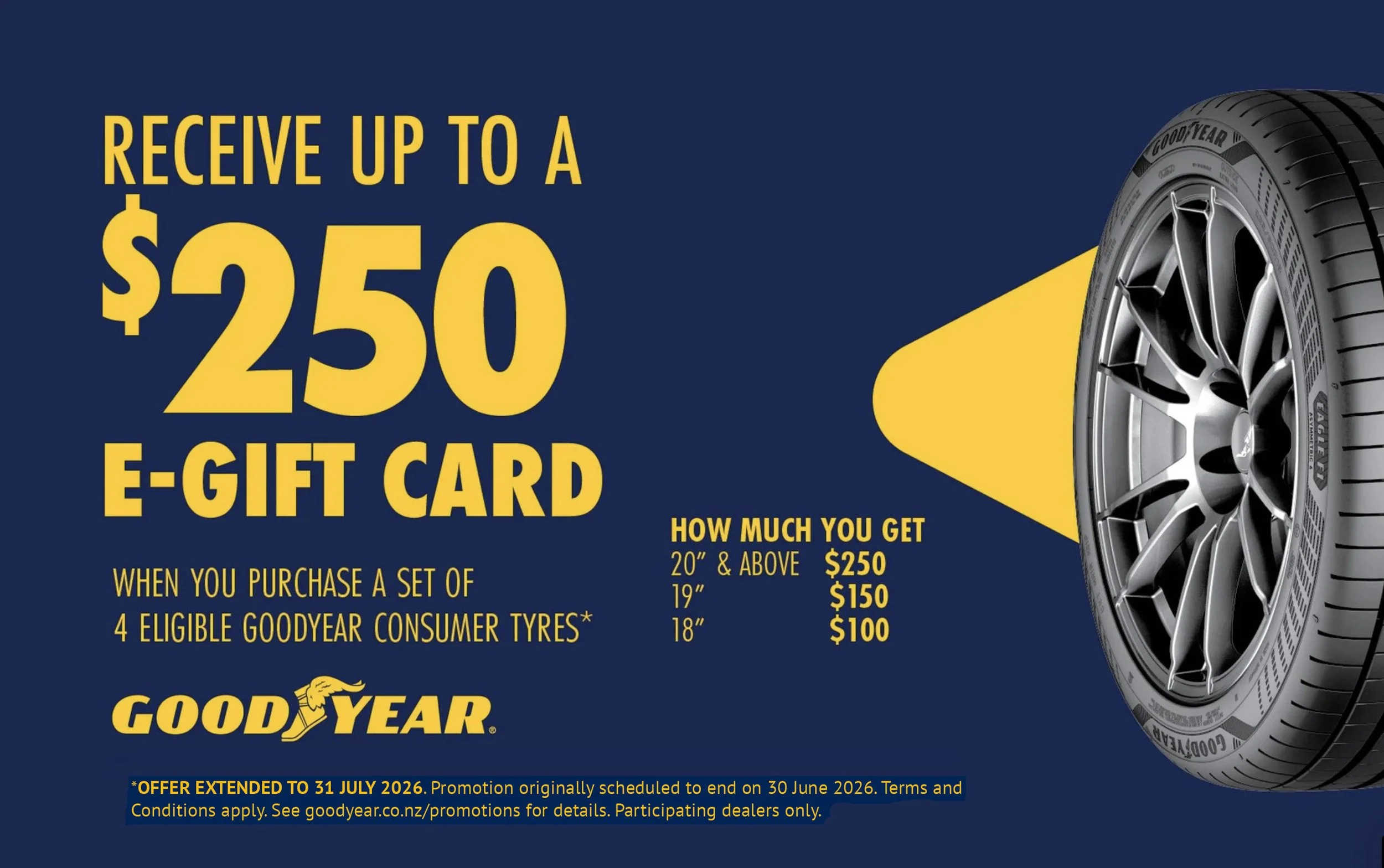 $250 E-Gift card poster