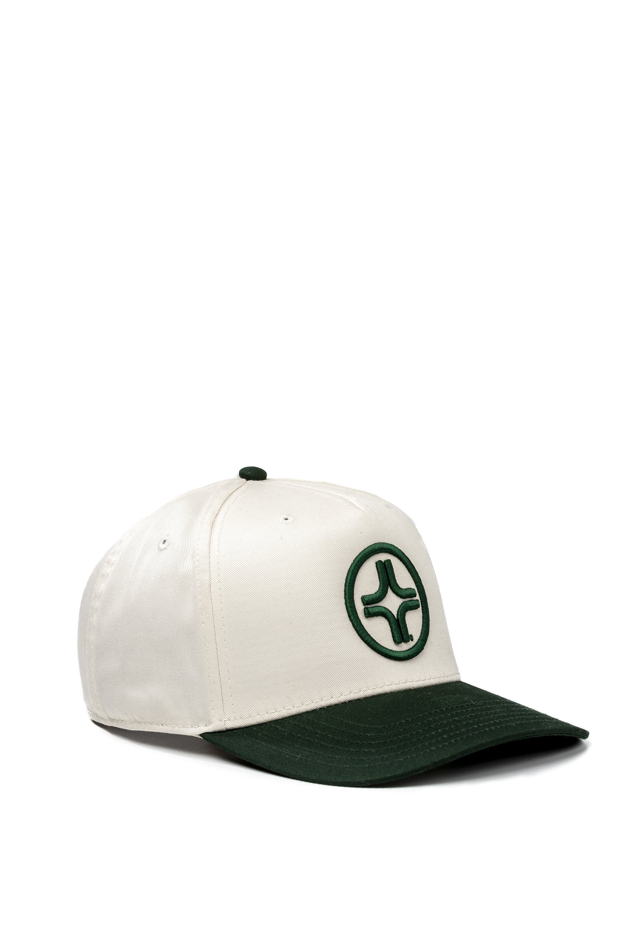 The ICON Snapback Cap - White/Forest