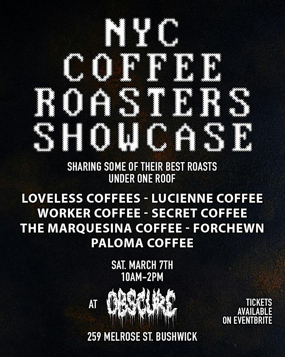 [SOLD OUT] NYC Coffee Roaster Showcase (07 March)