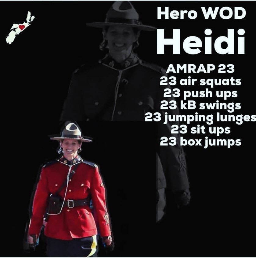 Tomorrow, Friday April 19th, Actuate will do the Hero workout in honour of Heidi and to remember those lost, honour the survivors, and reflect on the events of four years ago.